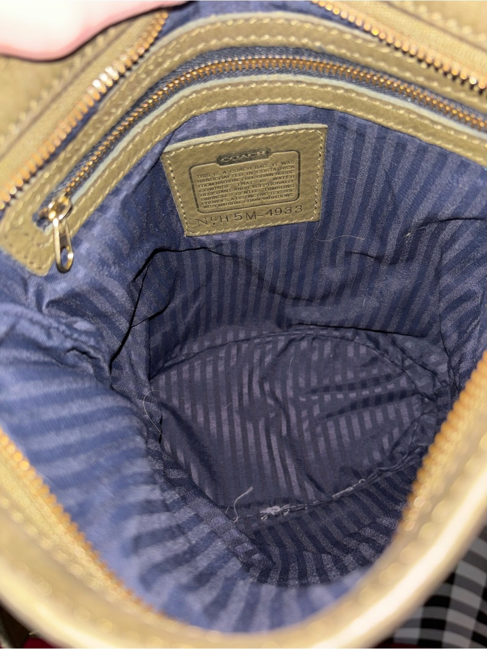Coach Vintage Sonoma Olive Green Nubuc Leather Bucket Bag 1995 - Picture 6 of 8